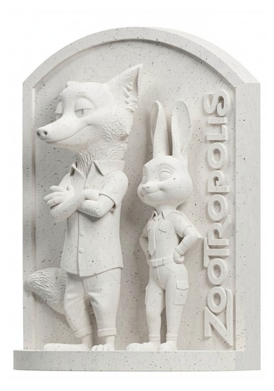 Zootropolis 15 Cm Taş Biblo Çocuk Boyama Etkinliği