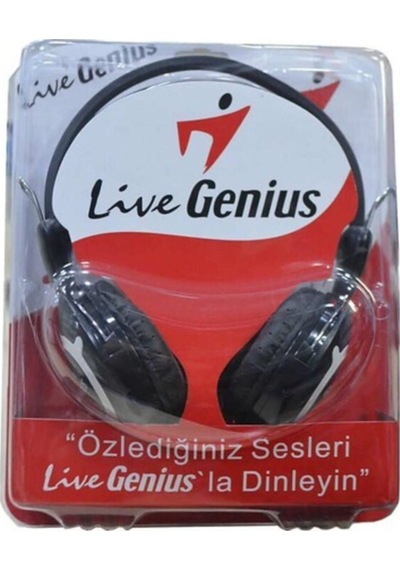 Live Genius AS006 Mikrofonlu Kulak Üstü Kulaklık