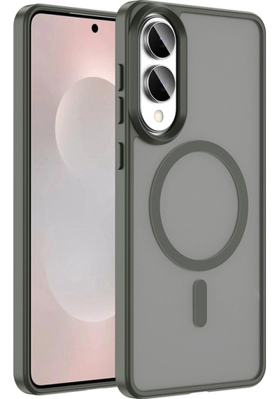 Nihcase Samsung Uyumlu Galaxy S25 Edge Kılıf M-safe Şarj Özellikli Mat Arka Yüzey Sio Kapak
