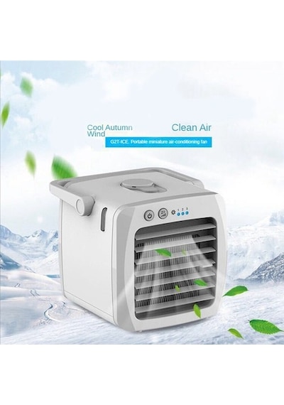 Klima Mini Fan Soğutucu Hava Soğutucu Usb Klima Ycıbqz Gri