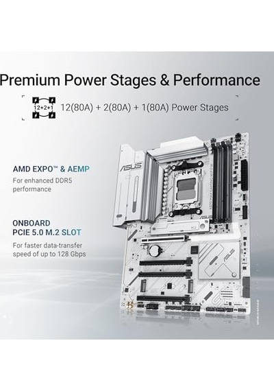 X870 Max Gamıng Wıfı7 W Amd X870 Am5 Ddr5 8000 Hdmı 2xusb4 3x M2 Usb3.2 Wifi 7 + Bt Aura Rgb 5gbit Lan Atx 12+2+1 Güç