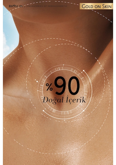 Gold On Skin Işıltılı Yüz Kremi 50 Ml + Altın Parıltılı Simli Kuru Yağ 100 Ml Seti