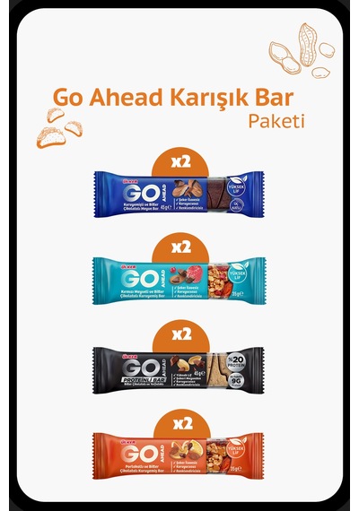 Go Ahead Karışık Bar Paketi - İkişer Paket