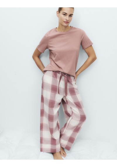 Marks & Spencer 2’li Saf Pamuklu Pijama Üstü T37003696T Krem Mix