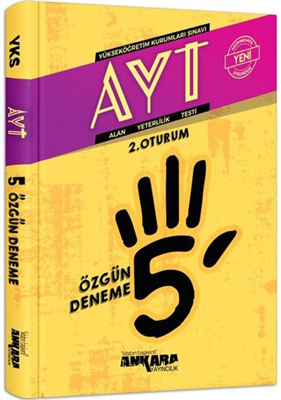 Ankara Yayınları Ayt 5 Özgün Deneme