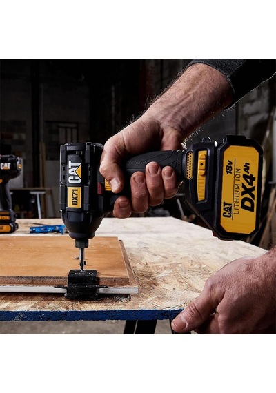 Cat Dx71.2 18volt 4.0ah Li-ion Çift Akülü 215nm Kömürsüz Profesyonel Şarjlı Darbeli Tornavida Fr Dx71.2