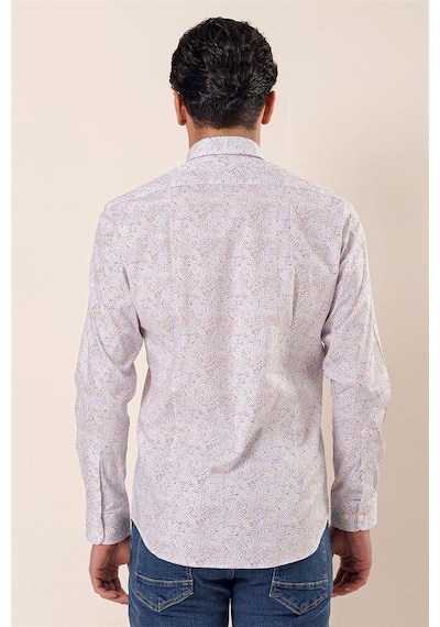 İmza Koyu Mavi Uzun Kollu Baskılı Cepsiz Pamuklu Likralı Casual Slim Fit Dar Kesim Gömlek 1004230136-koyu Mavi Koyu Mavi İmza Koyu Mavi Uzun Kollu Baskılı Cepsiz Pamuklu Likralı Casual Slim Fit Dar Kesim Gömlek 1004230136-koyu Mavi Koyu Mavi