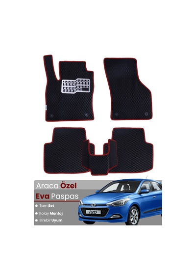 Hyundai İ20 2014-2020 Uyumlu Eva Paspas Tam Set Araca Özel,kolay Montaj,su Geçirmez 703