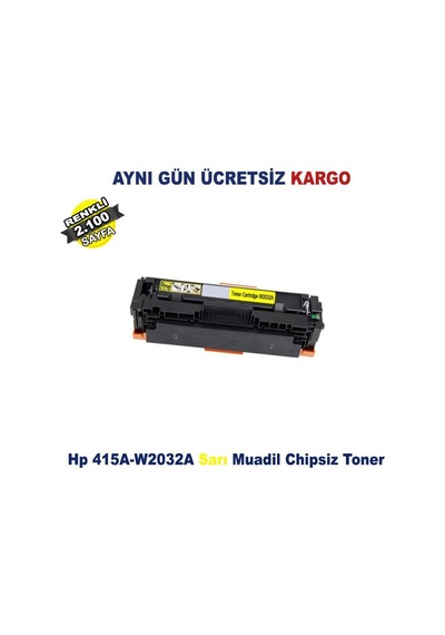 Hp ColorLaserJetPro 415A|M479FNW 1 SET Çipsiz Uyumlu Toner