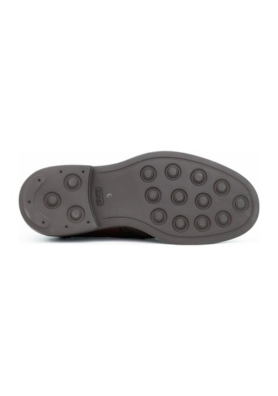 Tuna Hakiki Antik Deri Oxford Model Erkek Ayakkabı - E3001 Kahverengi