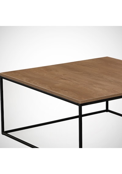 Poly Orta Sehpa Metal & Orta Masa Kafkas Meşe / Metal Ayaklı