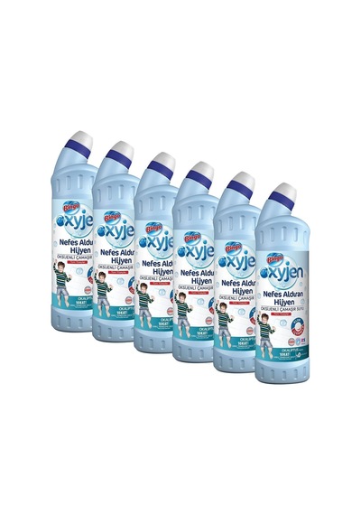 Oksijen Çamaşır Suyu 750 Ml Ekonomi Paketi 6'lı Okaliptus Diğer