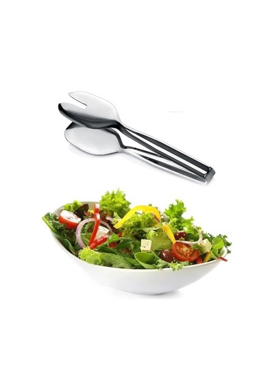 Paslanmaz Çelik Lüks Salata Maşası Paslanmaz Çelik Metalik