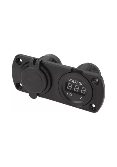Usb Şarj Cihazı 1a 2.1a Dijital Voltmetre 12v 24v Pano Tip Şarj Söketi