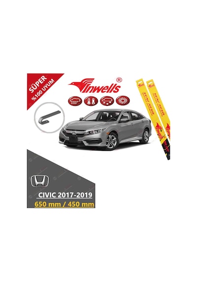 Honda Civic İnwells Muz Silecek 2017-2019 Fc5