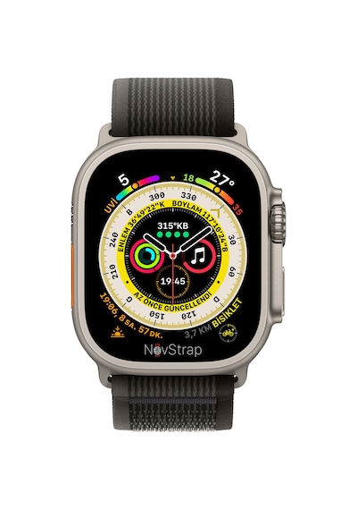 NovStrap Apple Uyumlu  Watch Ultra 49 MM ile Kordon Trail Loop Tasarım Kordon Kayış