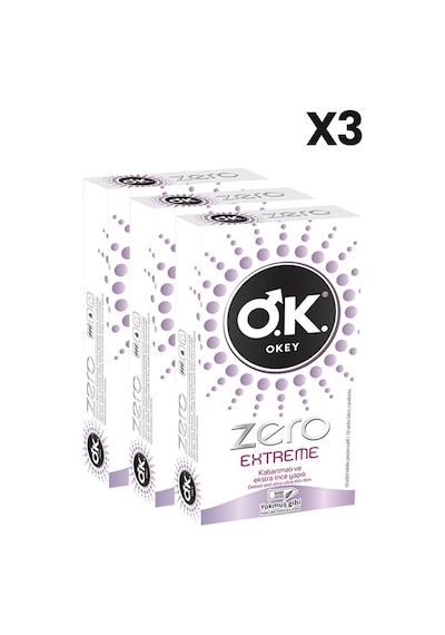 Okey Zero Extreme Prezervatif 10'lu X3 Adet