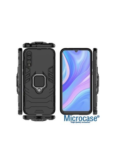 Microcase Huawei P Smart S / Y8P Batman Seri Yüzük Standlı Kılıf
