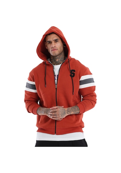Sportive Munich Erkek Turuncu Günlük Stil Sweatshirt 24ke031-krmt Kahverengi
