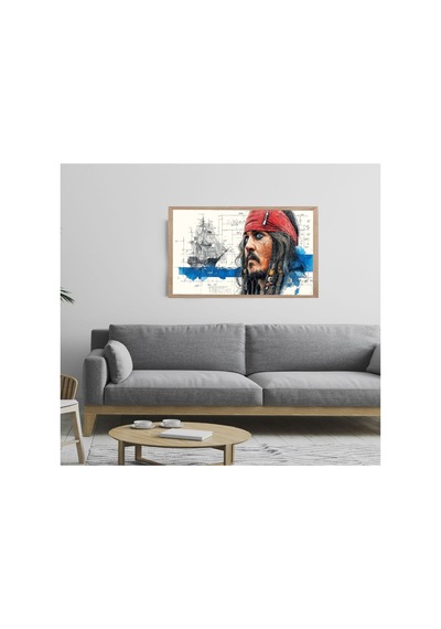 Poster Ahşap Çerçeveli Tek Parça Dekoratif Tablo Çok Renkli - 868782663 Çok Renkli