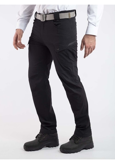 Vav Wear Outdoor Taktik Esnek Rahat Su İtici Erkek Pantolon Tacflex11 Siyah