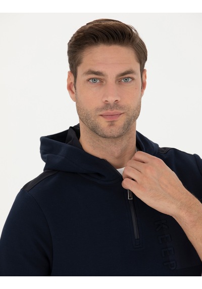 Pierre Cardin Erkek Lacivert Sweatshirt 50273423-vr033 Lacivert