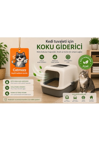 Catmozz Mango Aromalı İp Askılı Kedi Tuvaleti Koku Gidericisi