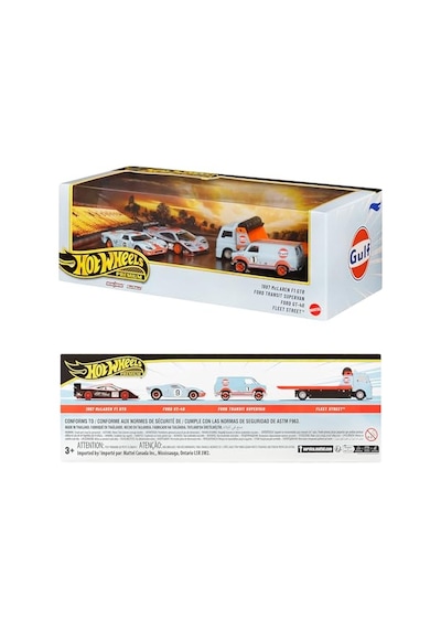 Hot Wheels Collector Set 2 Le Mans Race Gulf Premium Collector Sergilenmeye Uygun Setler, Jhw43