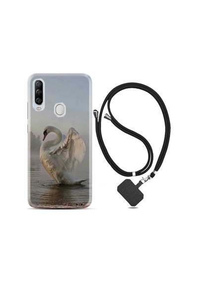 General Mobile GM20 Pro Kılıf Boyun Askılı Swan 1343