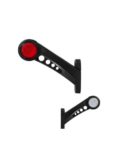 Boynuz Lamba Uzun Petekli Cam 18 Led'Li 70Mm 12V-24V Beyaz - Kırm