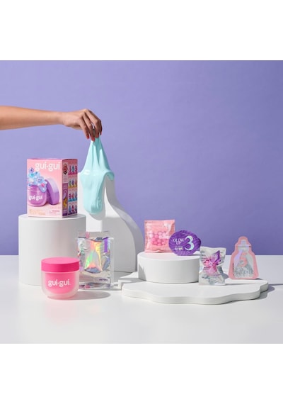 Gui Gui Beautify Your Slime Gloss Slime Seti Figürlü Dekorlu Saklama Kaplı Dıy Oyuncak - 1 Adet Çok  Renkli