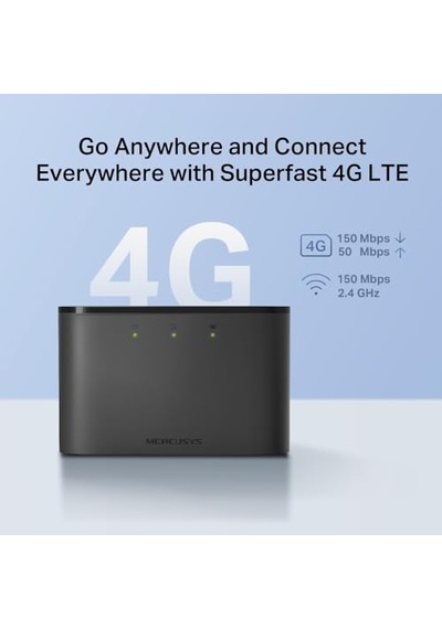 Mt110, 4g Taşınabilir Mobil Modem, 150mbps Ye Kadar İnternet Hızı, 10 Cihaza Kadar Bağlantı, 2200 Mah Batarya, Ku
