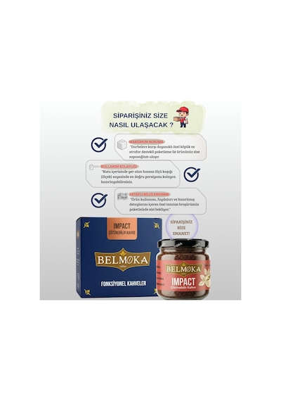 İmpact Hindiba Ginseng Lion's Mane Magnezyum İnülin Katkılı Çözünebilir Form Kahve 120 G