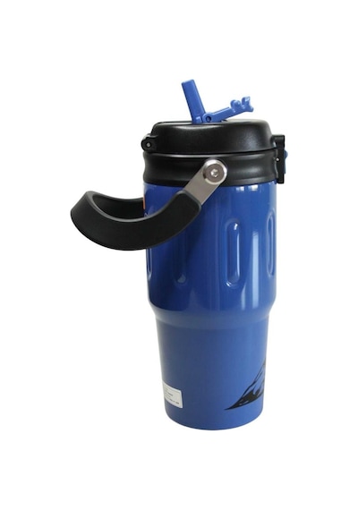 Shotay St-8168 Çift Kullanım Pipetli/rahat İçim Mavi 900ml Çelik Termos Diğer