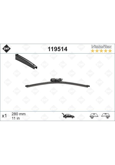 Silecek - 748 - Süpürgesi Arka Golf6-golf7-polo-fabıa - Kmrsfres - 280 Mm