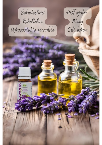 Einnatur Lavanta Uçucu Yağı %100 Saf Lavandula Angustifolia Essential Oil Linalol Ve Linalil Asetat 10 ML
