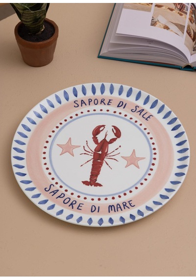The Mia Italian Summer Servis Tabağı 31 Cm Çok Renkli