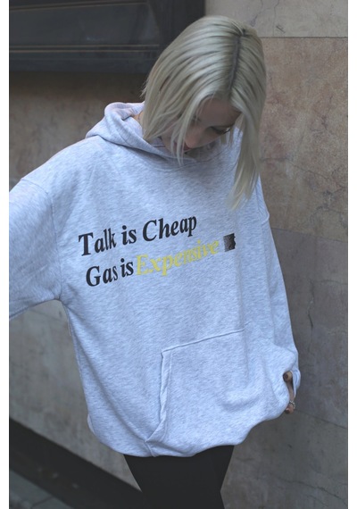 Madmext Karmelanj Baskılı Oversize Kapüşonlu Sweatshirt Mg1573 Çok Renkli