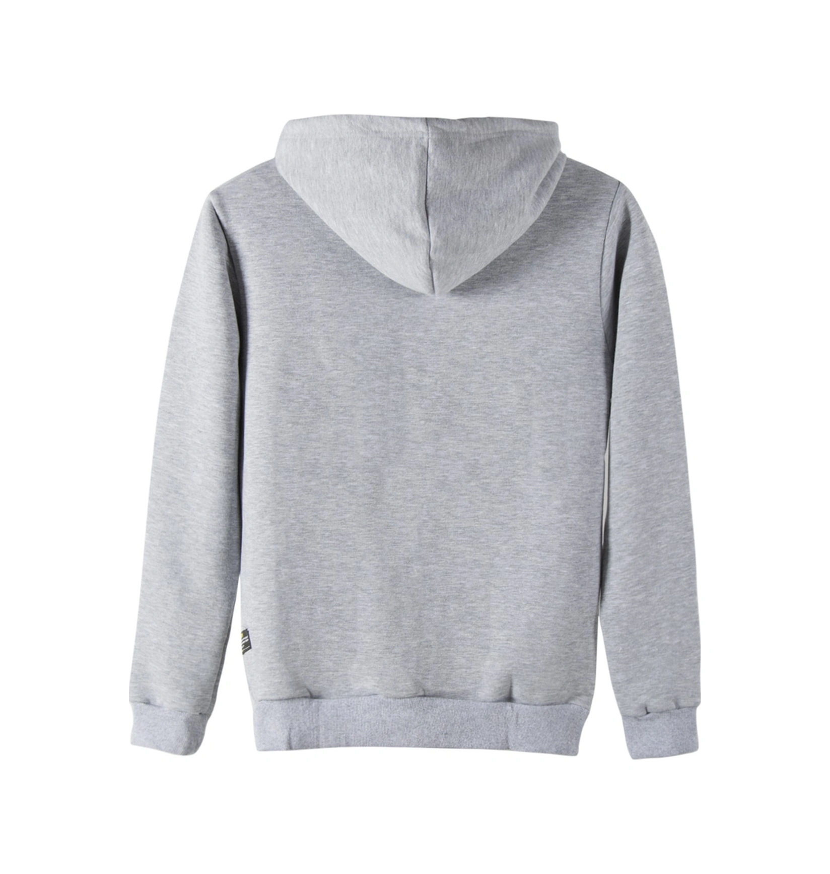 Veaven Unisex Gri Kapüşonlu Önü Iskambil Kağıdı Baskılı Slim Fit Kanguru Cepli Sweatshirt Gri