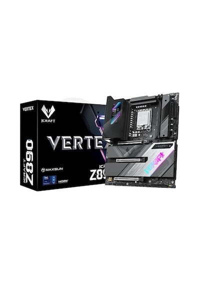 Maxsun Ms-icraft Z890 Vertex Wıfı7 Ddr5 Hdmı-dp Typec Pcıe 5.0 1851p Atx