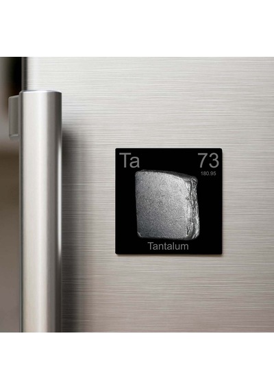 Tantalum Tantal Elementi Buzdolap Magneti 9x9 Cm