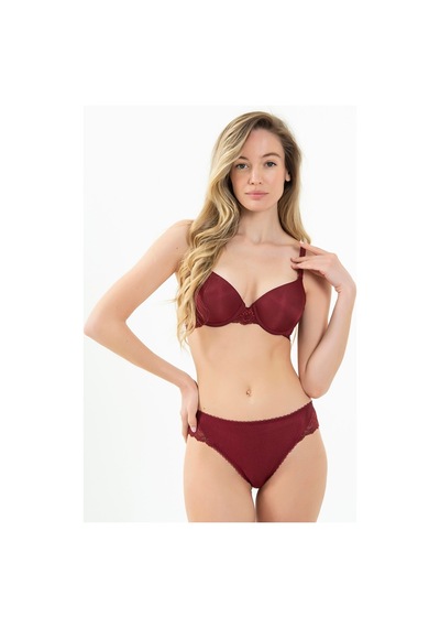 Magic Form Dantel Detaylı Klasik Push Up Destekli Sütyen- 3589 Bordo - 297241616 Bordo