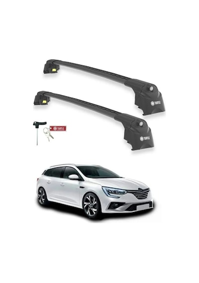 Turtle Renault Megane Grand Tourmaline 2016-2024 Ara Atkı Air2 Siyah