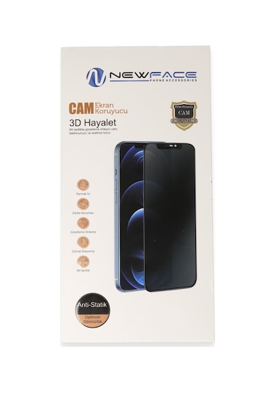 iPhone Uyumlu 13 Pro Max 3d Antistatik Hayalet Cam Ekran Koruyucu