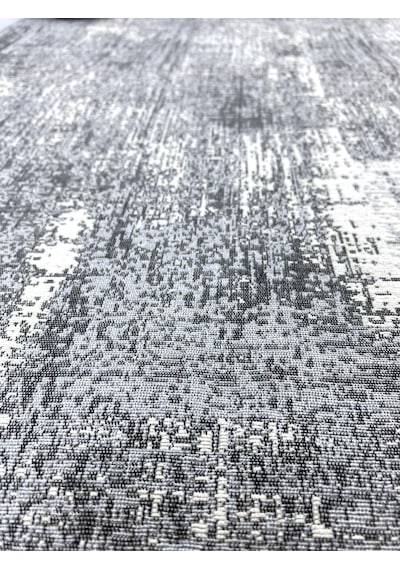 Modern Pamuklu Halı Örtüsü Savan 6m2 Dokuma 200x300 Lastiksiz Gri