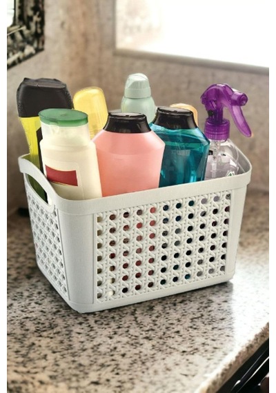 Çok Amaçlı Sepet Dolap Içi Düzenleyici Organizer 6,6 Litre Buz Gri