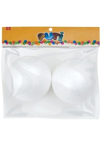 Puti Köpük Top 10 Cm 2 Li Paket