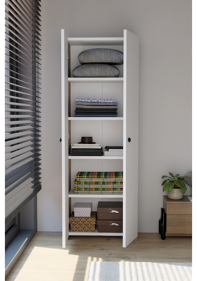 Alpaevmobilya 150 Cm 2 Kapaklı 5 Raflı Geniş Çok Amaçlı Yatak Odası Kıyafet Dolabı Düzenleyici Ve Organizer Beyaz - Atlantik Çam Alpaevmobilya 150 Cm 2 Kapaklı 5 Raflı Geniş Çok Amaçlı Yatak Odası Kıyafet Dolabı Düzenleyici Ve Organizer Beyaz - Atlantik Çam