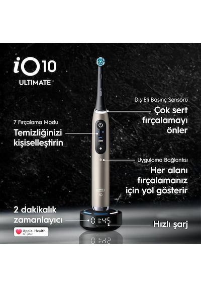 Oral-b İo 10 Şarjlı Diş Fırçası - Gold Şarjlı