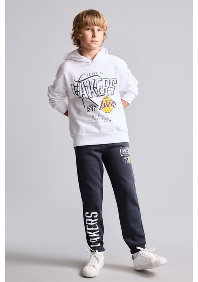 Defacto Nba Los Angeles Lakers Regular Fit Lastikli Paça Baskılı Eşofman Altı Erkek Çocuk F4088a826wnar138 Antrasit-ar138
